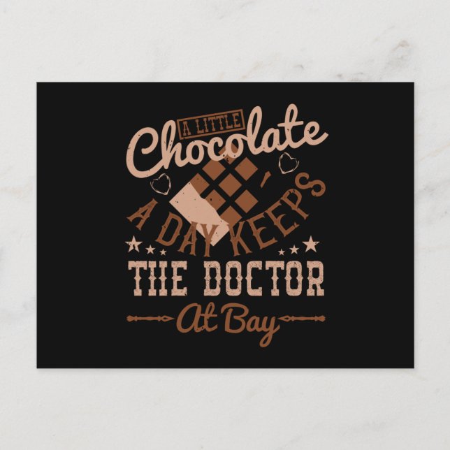 Chocolate - A Little Chocolate A Day Postcard (Front)