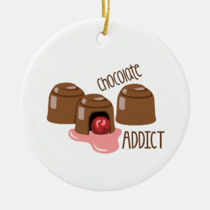 Chocolate Addict Ceramic Tree Decoration