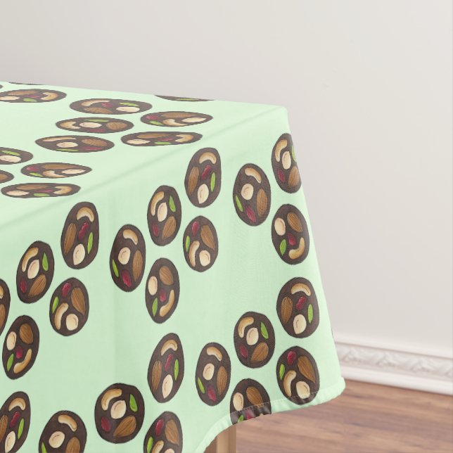 Chocolate Almond Mendiants Chocolatemaking Candy Tablecloth (In Situ)