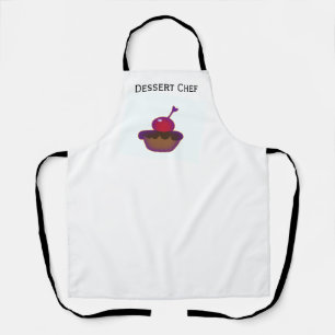 Chocolate and Cherry Dessert Chef Apron