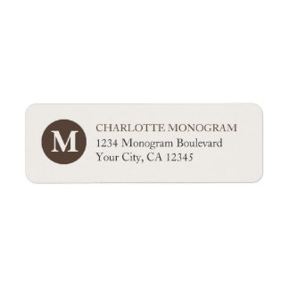Chocolate and Cream Monogram