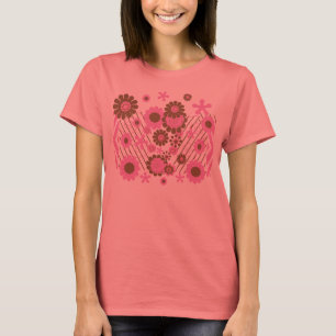 Chocolate and Flowers Ladies T-Shirt