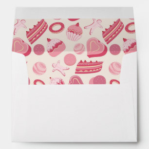 Chocolate and pastries pattern 2 envelopes