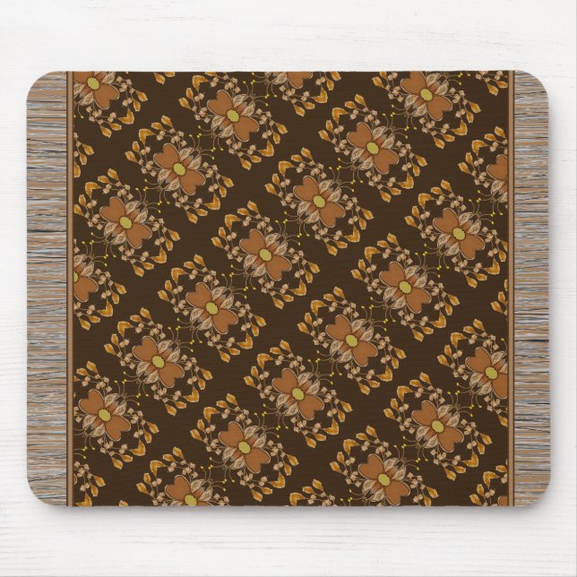 Chocolate and So Sweet Patterned Mouse Rug Pad (Front)
