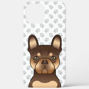 Chocolate And Tan French Bulldog Cute Dog & Paws iPhone 12 Pro Max Case