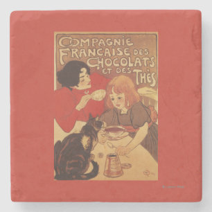 Chocolate and Tea Co Mother and Daughter Stone Coaster