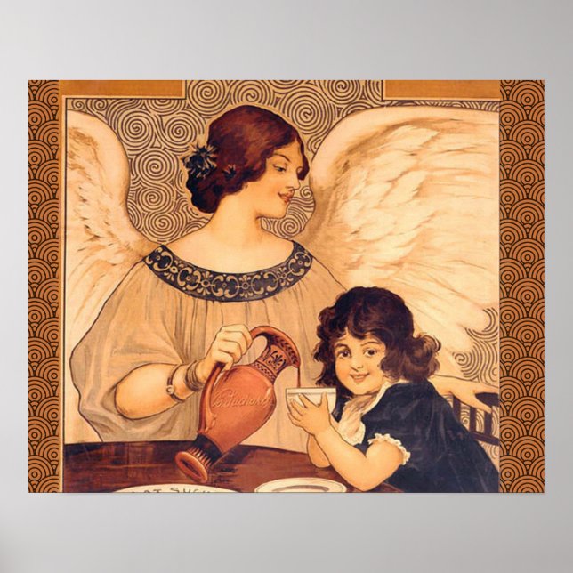 Chocolate Angel French Antique Poster (Front)