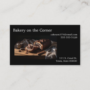 Chocolate babka loaf Business Card