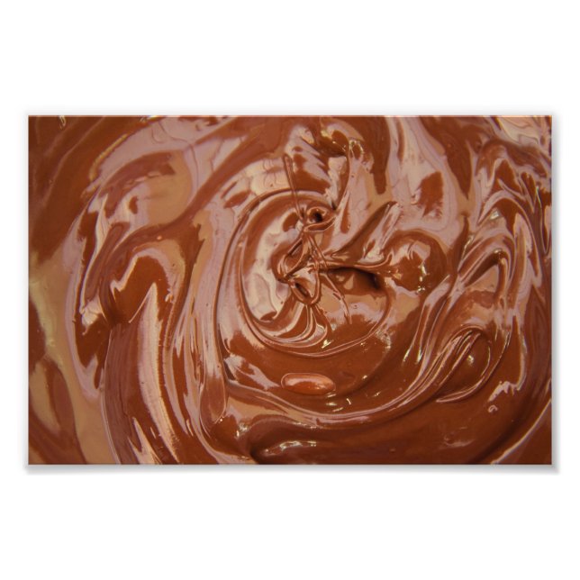Chocolate Background Photo Print (Front)
