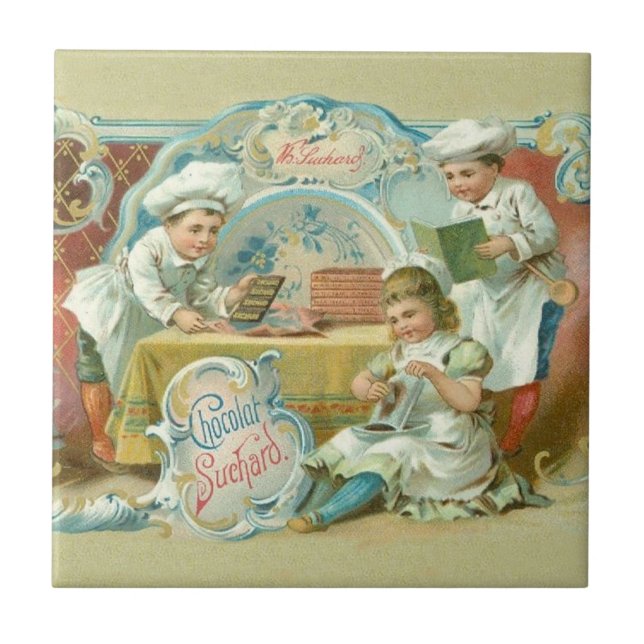 Chocolate Bakers Antique Tile (Front)