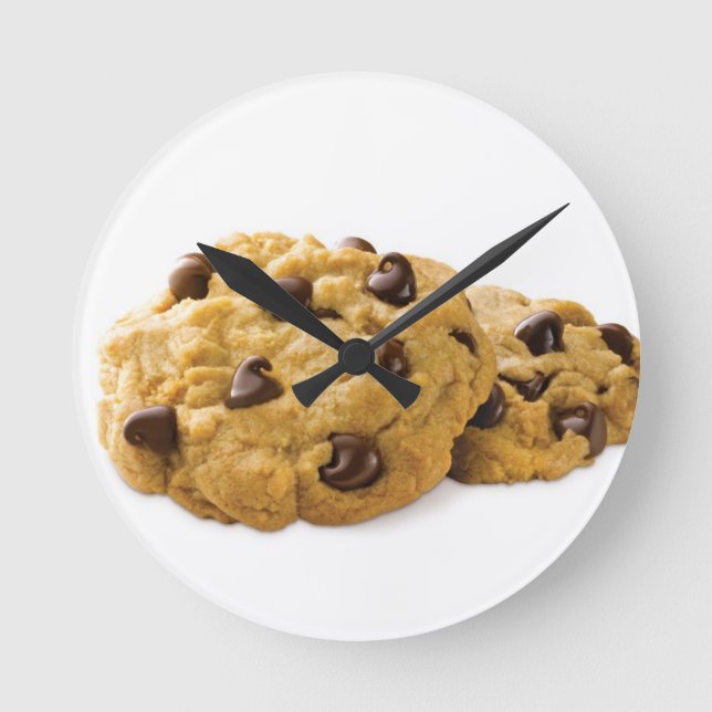 Chocolate Baking Sweets Dessert Food Cookie Party Round Clock (Front)