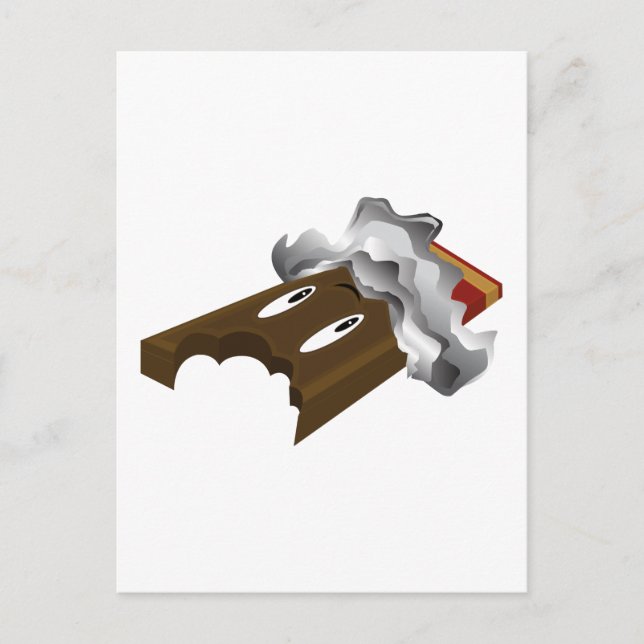 Chocolate Bar - Bite Postcard (Front)