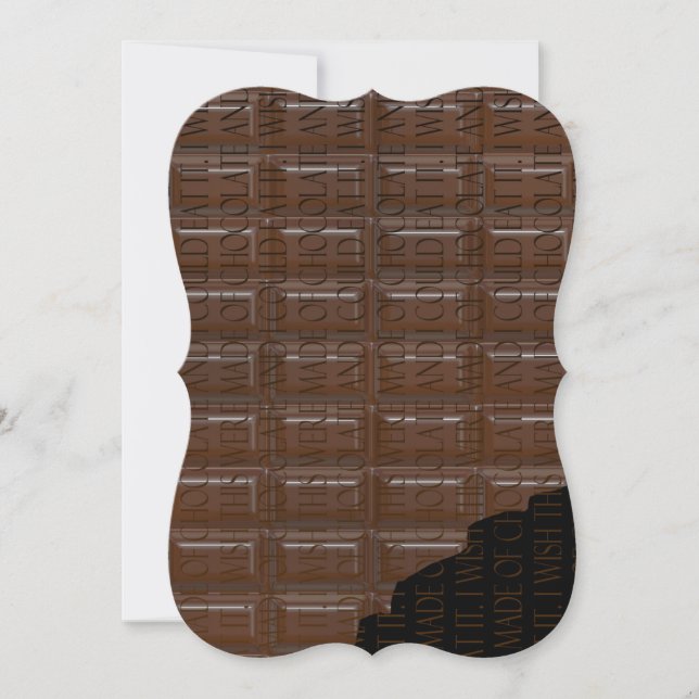 Chocolate Bar Invitation (Front)