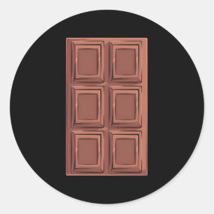 Chocolate Bar S'Mores Camg Classic Round Sticker