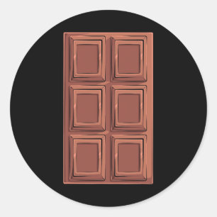 Chocolate Bar S'mores Costume Group Camping Classic Round Sticker