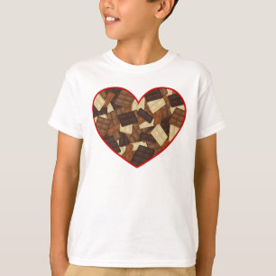 Chocolate Bars Heart Design T-Shirt