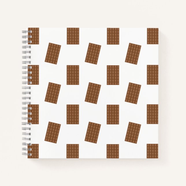 Chocolate Bars White Background Journal (Front)