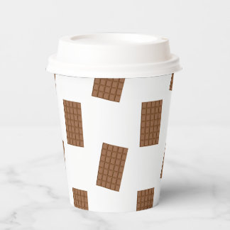 Chocolate Bars White Background Paper Cups