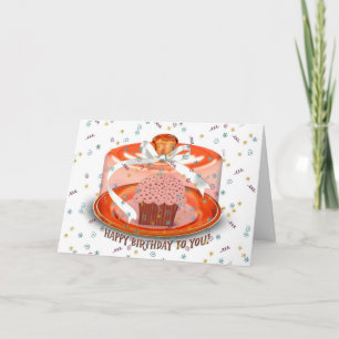 Chocolate Birthday Cupcake Card