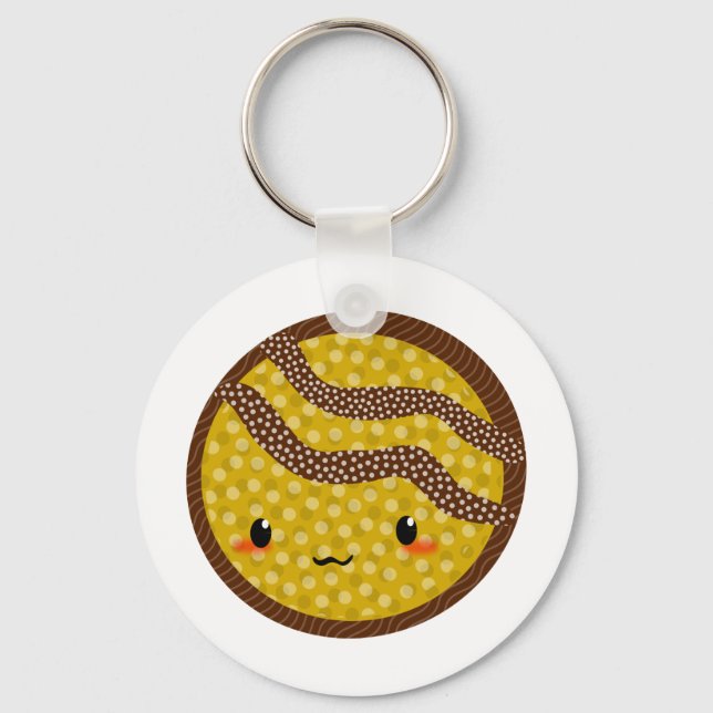 chocolate biscuit key ring (Front)