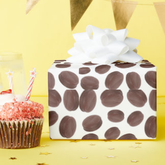 Chocolate biscuit pattern wrapping paper