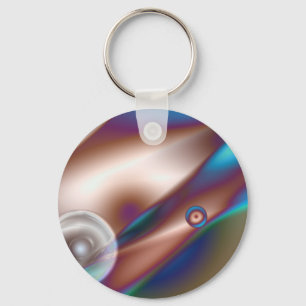 Chocolate Blue Key Ring