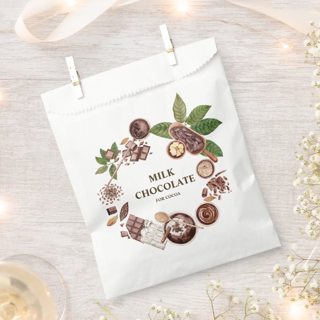  Chocolate Bouquet Frame Favour Bags (Clipped)