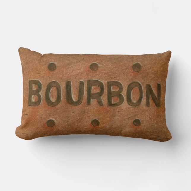 Chocolate Bourbon Biscuit Throw Cushion (Front)
