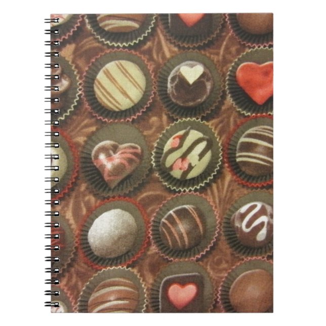 Chocolate Box Spiral Notebook (Front)