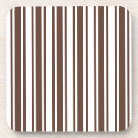 Chocolate brown and white candy stripes