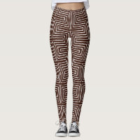 Chocolate Brown and White Maze African Mud Cloth
