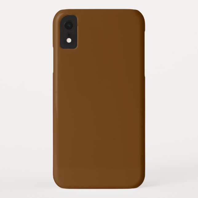 Chocolate Brown Background Colour You Can Customis Case-Mate iPhone Case (Back)