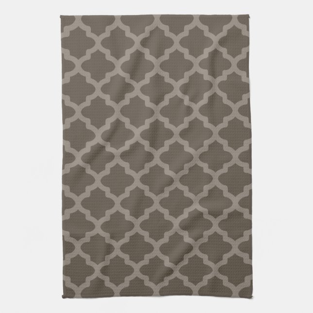 Chocolate Brown Classic Kitchen Towel Gift (Vertical)