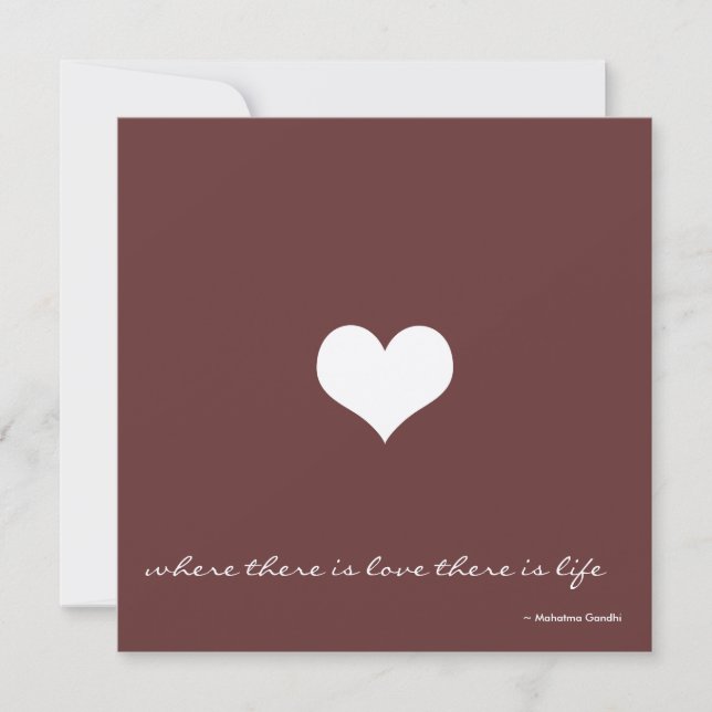 Chocolate Brown & Gold Minimalist Invitation (Front)