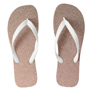 Chocolate Brown Gradient Glitters, Pair of Jandals