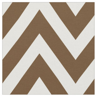 Chocolate Brown Modern Chevron Large Scale Fabric