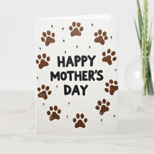 Chocolate Brown Moms Day Card