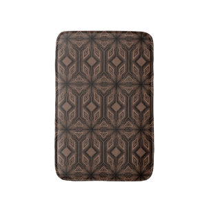Chocolate Brown Mosaic Foam Bath Mat