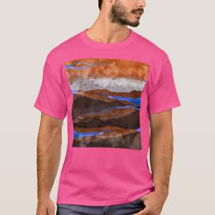 Chocolate Brown Mountains With Azure Highlights Ab T-Shirt