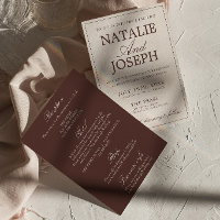 Chocolate Brown Old Money All In One Wedding 
