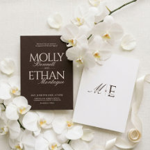 Chocolate Brown Old Money Wedding