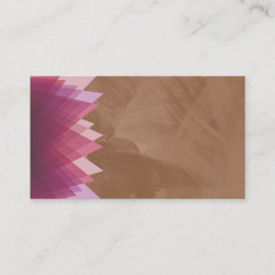 Chocolate Brown Paintbrush Stroke Business Card