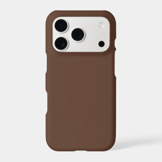 Chocolate Brown Plain Solid Colour