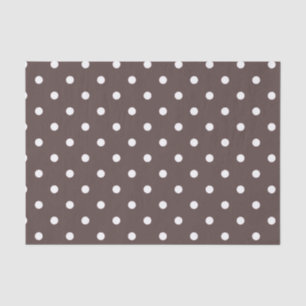 Chocolate Brown Polka Dot Tissue Paper