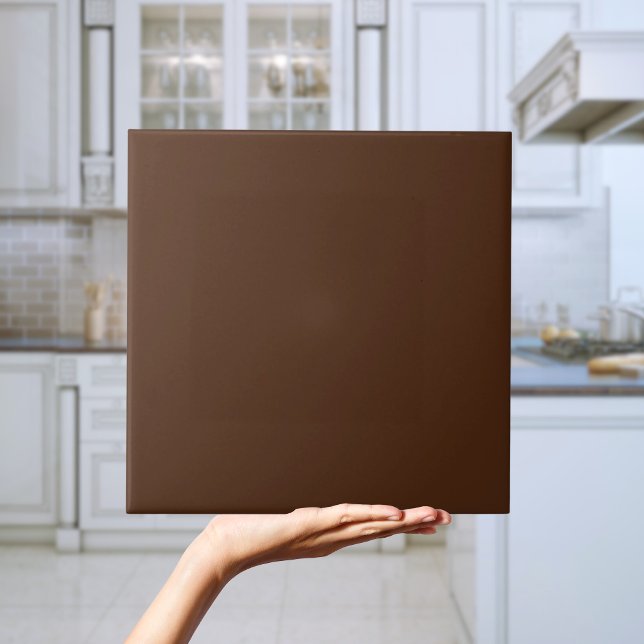 Chocolate Brown Solid Color Tile (Chocolate Brown Solid Colour Tile)