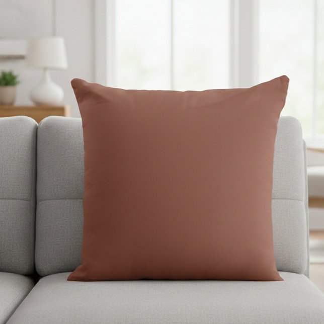 Chocolate Brown Square Decorative Pillow (Creator Uploaded)