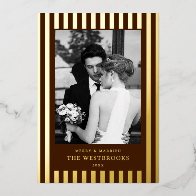 Chocolate Brown Stripes  (Front)