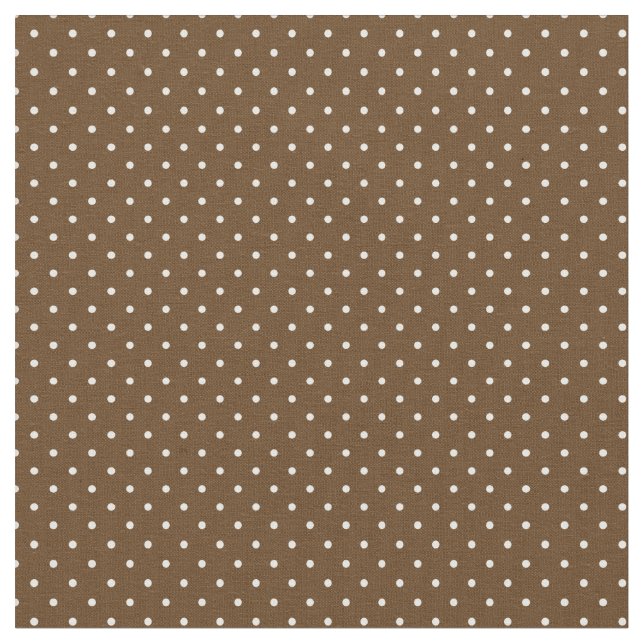 Chocolate Brown Tiny Dots Fabric (Close Up)