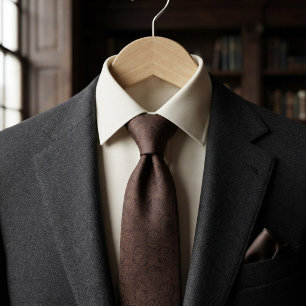 Chocolate Brown Tonal Tie