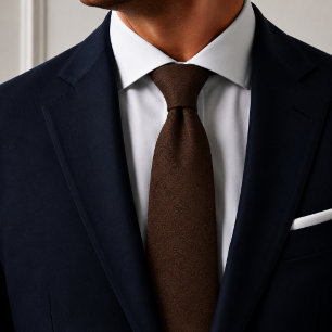 Chocolate Brown Tone on Tone Tie
